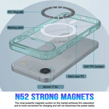 Charger l'image dans la galerie, Punkcase iPhone 17 Air Magnetic Wireless Charging Case [Clearmag Series] [Teal]
