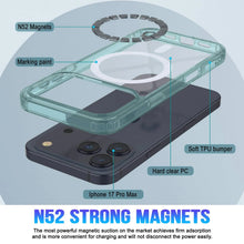 Charger l'image dans la galerie, Punkcase iPhone 17 Pro Max Magnetic Wireless Charging Case [Clearmag Series] [Teal]
