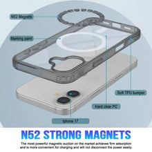 Charger l'image dans la galerie, Punkcase iPhone 17 Magnetic Wireless Charging Case [Clearmag Series] [Black]
