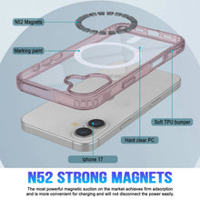 Charger l'image dans la galerie, Punkcase iPhone 17 Magnetic Wireless Charging Case [Clearmag Series] [Rose]
