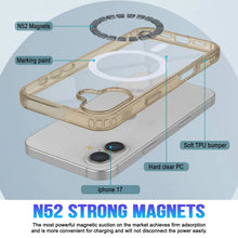Charger l'image dans la galerie, Punkcase iPhone 17 Magnetic Wireless Charging Case [Clearmag Series] [Gold]
