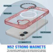 Charger l'image dans la galerie, Punkcase iPhone 17 Magnetic Wireless Charging Case [Clearmag Series] [Red]
