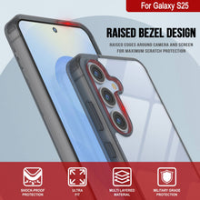 Load image into Gallery viewer, Coque Galaxy S25 [Série Acrylique Transparente] [Antidérapante] Pour Galaxy S25 [Noir]
