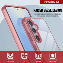 Load image into Gallery viewer, Coque Galaxy S25 [Série Acrylique Transparente] [Antidérapante] Pour Galaxy S25 [Rouge]
