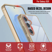 Load image into Gallery viewer, Coque Galaxy S25 [Série Acrylique Transparente] [Antidérapante] Pour Galaxy S25 [Orange]
