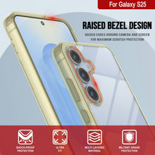 Load image into Gallery viewer, Coque Galaxy S25 [Série Acrylique Transparente] [Antidérapante] Pour Galaxy S25 [Jaune]
