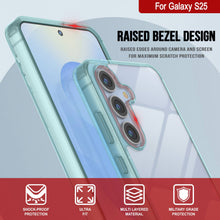 Load image into Gallery viewer, Coque Galaxy S25 [Série Acrylique Transparente] [Antidérapante] Pour Galaxy S25 [Sarcelle]
