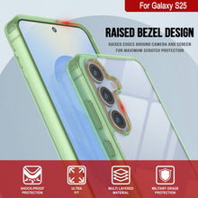 Load image into Gallery viewer, Coque Galaxy S25 [Série Acrylique Transparente] [Antidérapante] Pour Galaxy S25 [Vert]
