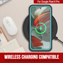 Charger l&#39;image dans la galerie, Google Pixel 9 Pro étanche propice, punkcase [Series Extreme] Couverture d&#39;armure avec protecteur d&#39;écran intégré [Teal]
