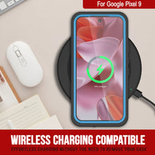 Charger l&#39;image dans la galerie, Cadre d&#39;étanchéité Google Pixel 9, punkcase [Série Extreme] Couverture d&#39;armure avec protecteur d&#39;écran intégré [bleu clair]
