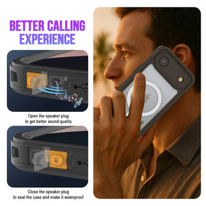Coupe d'iphone 17 étanche à l'air, punkcase [Extreme Series] Couvercle d'armure avec protecteur d'écran intégré [rouge]