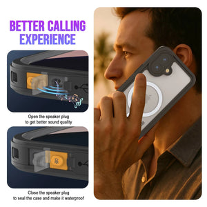 Étui imperméable de l'iPhone 17, Punkcase [Extreme Series] Couverture d'armure avec protecteur d'écran intégré [Navy Blue]