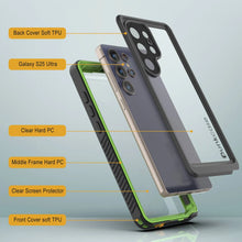 Load image into Gallery viewer, Coque étanche/antichoc pour Galaxy S25 Ultra [Série Extreme] avec protection d'écran [Vert clair]
