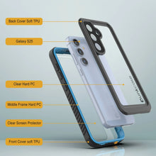 Load image into Gallery viewer, Coque étanche/antichoc pour Galaxy S25 [Série Extreme] avec protection d'écran [Bleu clair]
