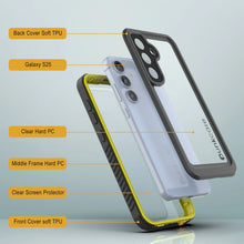 Load image into Gallery viewer, Coque étanche/résistante aux chocs pour Galaxy S25 [Série Extreme] avec protection d'écran [Jaune]
