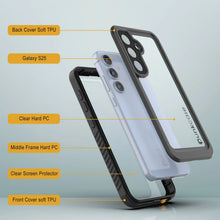 Load image into Gallery viewer, Coque étanche/antichoc pour Galaxy S25 [Série Extreme] avec protection d'écran [Noir]

