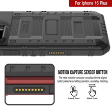 Charger l&#39;image dans la galerie, iPhone 16 Plus Metal Extreme 3.0 Série Aluminium Aluminium Aluminium IP68 W / Buillt en protecteur d&#39;écran et kickstand [noir]
