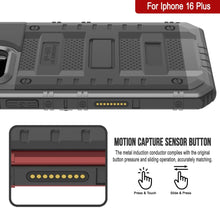 Charger l&#39;image dans la galerie, iPhone 16 Plus Metal Extreme 3.0 Série Aluminium Aluminium Aluminium IP68 W / Buillt en protecteur d&#39;écran et kickstand [Silver]
