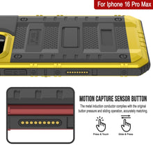 Charger l&#39;image dans la galerie, iPhone 16 Pro Max Metal Extreme 3.0 Série Aluminium Aluminium Aluminium Case IP68 W / Buillt en protecteur d&#39;écran et kickstand [Yellow]

