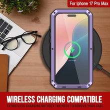Charger l'image dans la galerie, Étui en métal iPhone 17 Pro Max, couverture d'armure de qualité militaire lourde [Proof] Full Body Hard [vert foncé]
