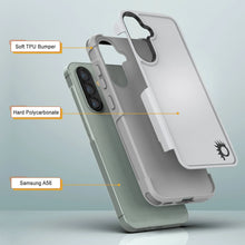 Charger l&#39;image dans la galerie, Punkcase Galaxy A56 Case, [Spartan 2.0 Series] Couverture lourde robuste claire [blanc]
