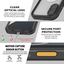 Load image into Gallery viewer, Étui IP68 imperméable iPhone 17, Punkcase [Bleu clair] [série StudStar] [Slim Fit] [Dirtoproof]
