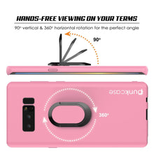 Load image into Gallery viewer, Galaxy Note 8 Case, Punkcase Magnetix Protective TPU Cover W/ Kickstand, Screen Protector [Pink] 
