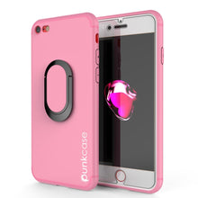 Charger l&#39;image dans la galerie, iPhone 8 Case, Punkcase Magnetix Protective TPU Cover W/ Kickstand, Tempered Glass Screen Protector [pink] (Color in image: pink)
