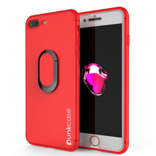 Charger l&#39;image dans la galerie, iPhone 8 PLUS Case, Punkcase Magnetix Protective TPU Cover W/ Kickstand, Tempered Glass Screen Protector [Red] (Color in image: red)
