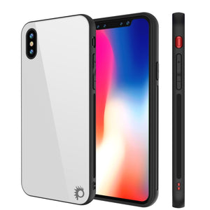 iPhone SE (4.7") Case, Punkcase GlassShield Ultra Thin Protective 9H Full Body Tempered Glass Cover W/ Drop Protection & Non Slip Grip for Apple iPhone 7 / Apple iPhone SE (4.7") (White) (Color in image: White)