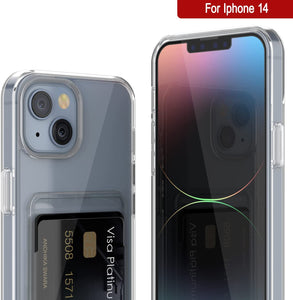 Étui porte-cartes iPhone 14 [Série Crystal CardSlot] [Ajustement fin]