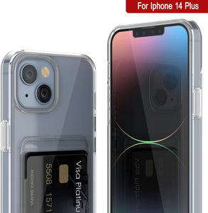 Étui porte-cartes iPhone 14 Plus [Série Crystal CardSlot] [Ajustement fin]