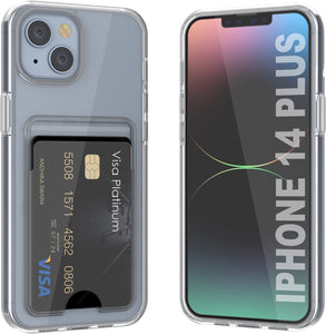 Étui porte-cartes iPhone 14 Plus [Série Crystal CardSlot] [Ajustement fin]