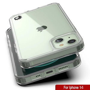 iPhone 14 Case Punkcase® LUCID 2.0 Clear Series Series w/ PUNK SHIELD Screen Protector | Ultra Fit (Color in image: teal)