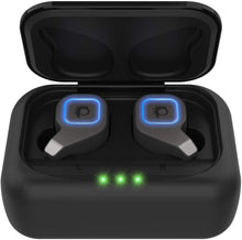 Charger l'image dans la galerie, PunkBuds 2.0 True Wireless Earbuds, Mini Bluetooth Headphones W/ Charging Case &amp; Built-In Noise Cancelling Mic. [Black] 
