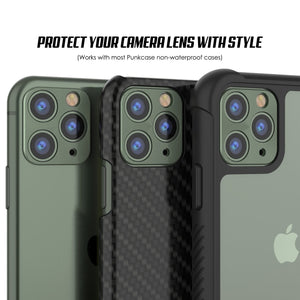 Punkcase iPhone 11 Pro Max Camera Protector Ring [Green] (Color in image: Silver)