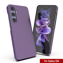 Charger l&#39;image dans la galerie, Case Galaxy S24, Punkcase CarbonShield, Hourd Duty &amp; Ultra Thin Cover [Shockproof] [Non Slip] [Purple]
