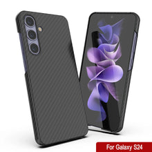 Charger l&#39;image dans la galerie, Case Galaxy S24, Punkcase CarbonShield, Hord Duty &amp; Ultra Thin Cover [Shockproof] [Non Slip] [Black]
