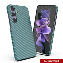 Charger l&#39;image dans la galerie, Case Galaxy S24, Punkcase CarbonShield, Hord Duty &amp; Ultra Thin Cover [Shockproof] [Non Slip] [Teal]
