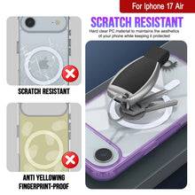 Charger l'image dans la galerie, Punkcase iPhone 17 Air Magnetic Wireless Charging Case [Clearmag Series] [Purple]
