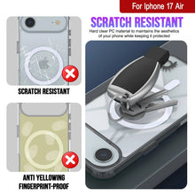 Charger l'image dans la galerie, Punkcase iPhone 17 Air Magnetic Wireless Charging Case [Clearmag Series] [Black]
