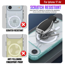 Charger l'image dans la galerie, Punkcase iPhone 17 Air Magnetic Wireless Charging Case [Clearmag Series] [Teal]
