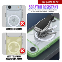 Charger l'image dans la galerie, Punkcase iPhone 17 Air Magnetic Wireless Charging Case [Clearmag Series] [Green]
