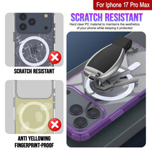 Charger l'image dans la galerie, Punkcase iPhone 17 Pro Max Magnetic Wireless Charging Case [ClearMag Series] [Purple]
