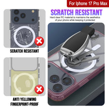 Charger l'image dans la galerie, Punkcase iPhone 17 Pro Max Magnetic Wireless Charging Case [ClearMag Series] [Rose]
