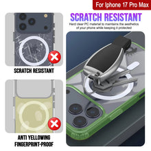 Charger l'image dans la galerie, Punkcase iPhone 17 Pro Max Magnetic Wireless Charging Case [Clearmag Series] [Green]
