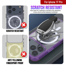 Charger l'image dans la galerie, Punkcase iPhone 17 Pro Magnetic Wireless Charging Case [Clearmag Series] [Purple]
