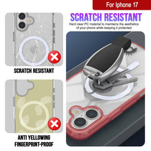 Charger l'image dans la galerie, Punkcase iPhone 17 Magnetic Wireless Charging Case [Clearmag Series] [Red]
