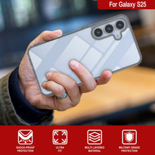 Load image into Gallery viewer, Coque Galaxy S25 [Série Acrylique Transparente] [Antidérapante] Pour Galaxy S25 [Gris]
