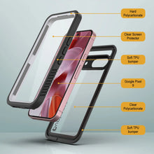 Charger l&#39;image dans la galerie, Coupe d&#39;armure Punkcase [Series Extreme) de Google Pixel 9 avec protecteur d&#39;écran intégré [blanc]
